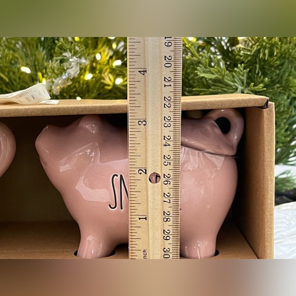 🐖 Brand NEW in Package Rae Dunn Piglet OINK and SNORT Pink Cream & Sugar Set 🐖 - Picture 12 of 14